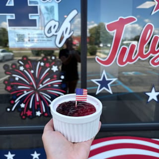 Red White & Blue Panna Cotta